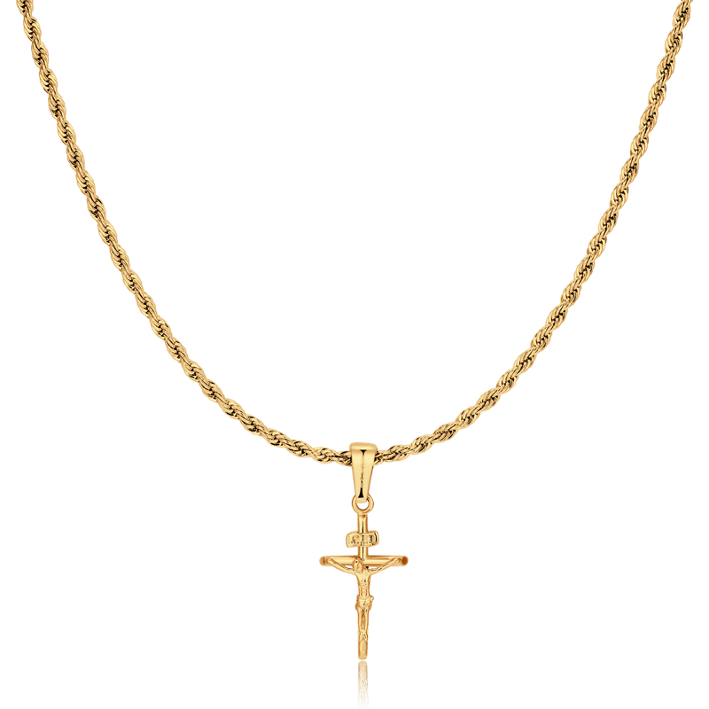Collier homme BRAVE Croix Corpus
