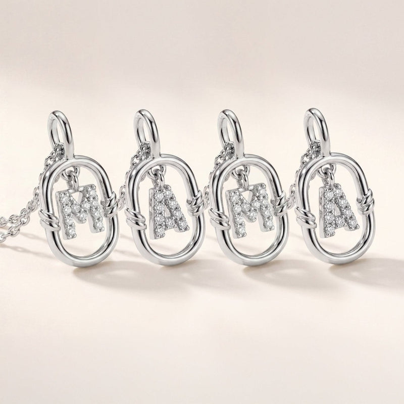 Collier Initiale Brillante