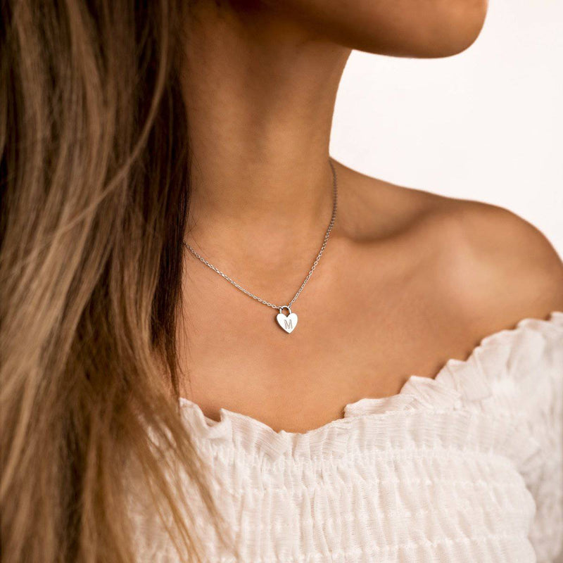 Collier initiale cœur