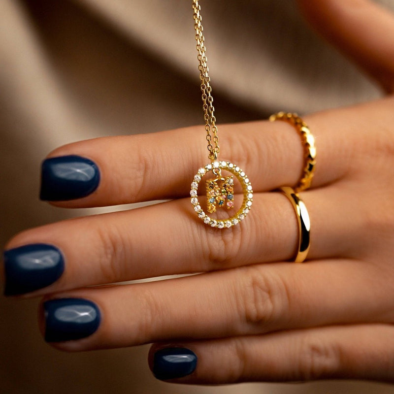 Collier Initiales Brillantes