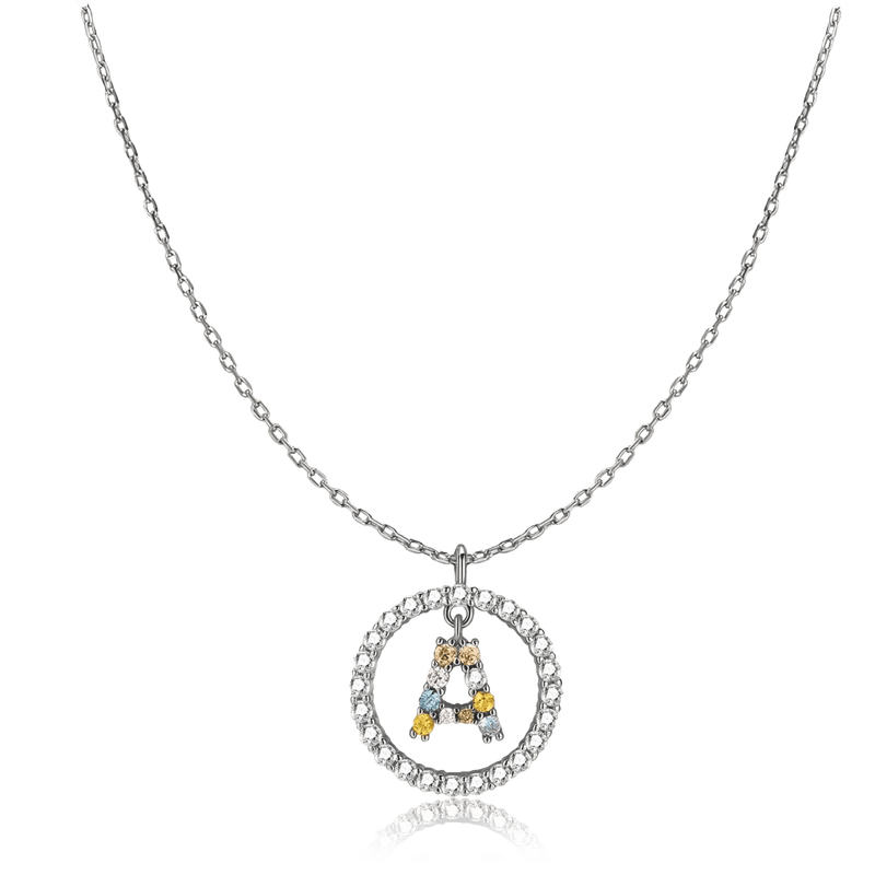 Collier Initiales Brillantes