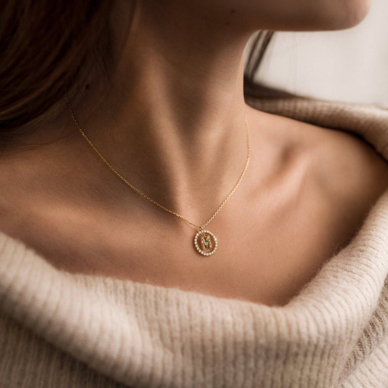 Collier Initiales Brillantes