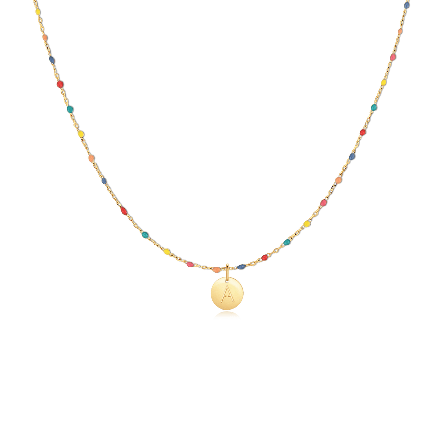 Collier ABC · Plaqué Or 18K / A
