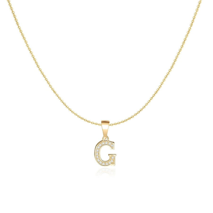 Halskette Glänzende Buchstaben · 18K-Vergoldung / G