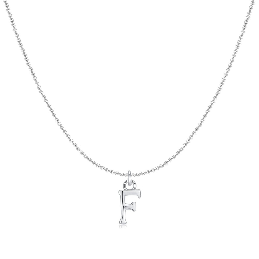 Collier petites lettres · Argent / F
