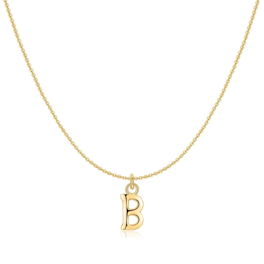 Collier petites lettres · Plaqué Or 18K / B