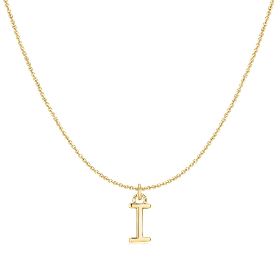 Collier petites lettres · Plaqué Or 18K / I