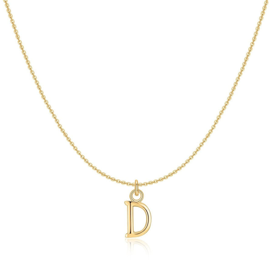 Collier petites lettres · Plaqué Or 18K / D