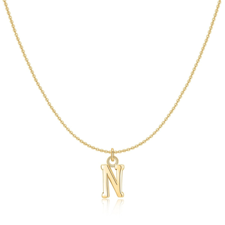 Collier petites lettres · Plaqué Or 18K / N