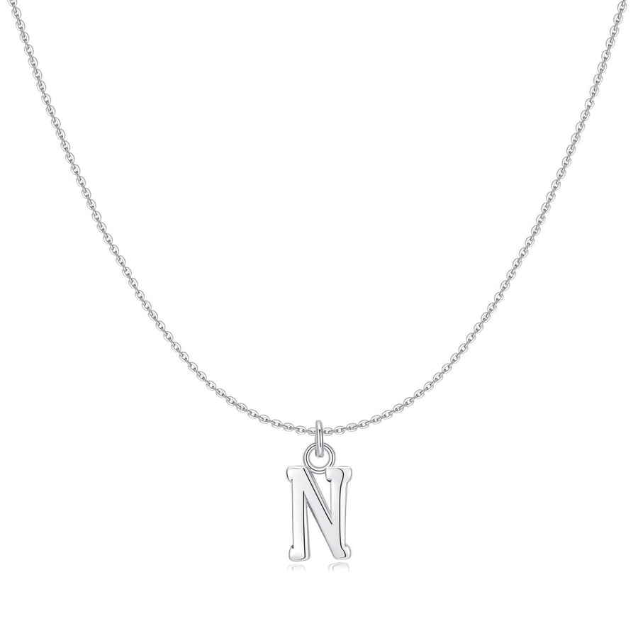 Collier petites lettres · Argent / N