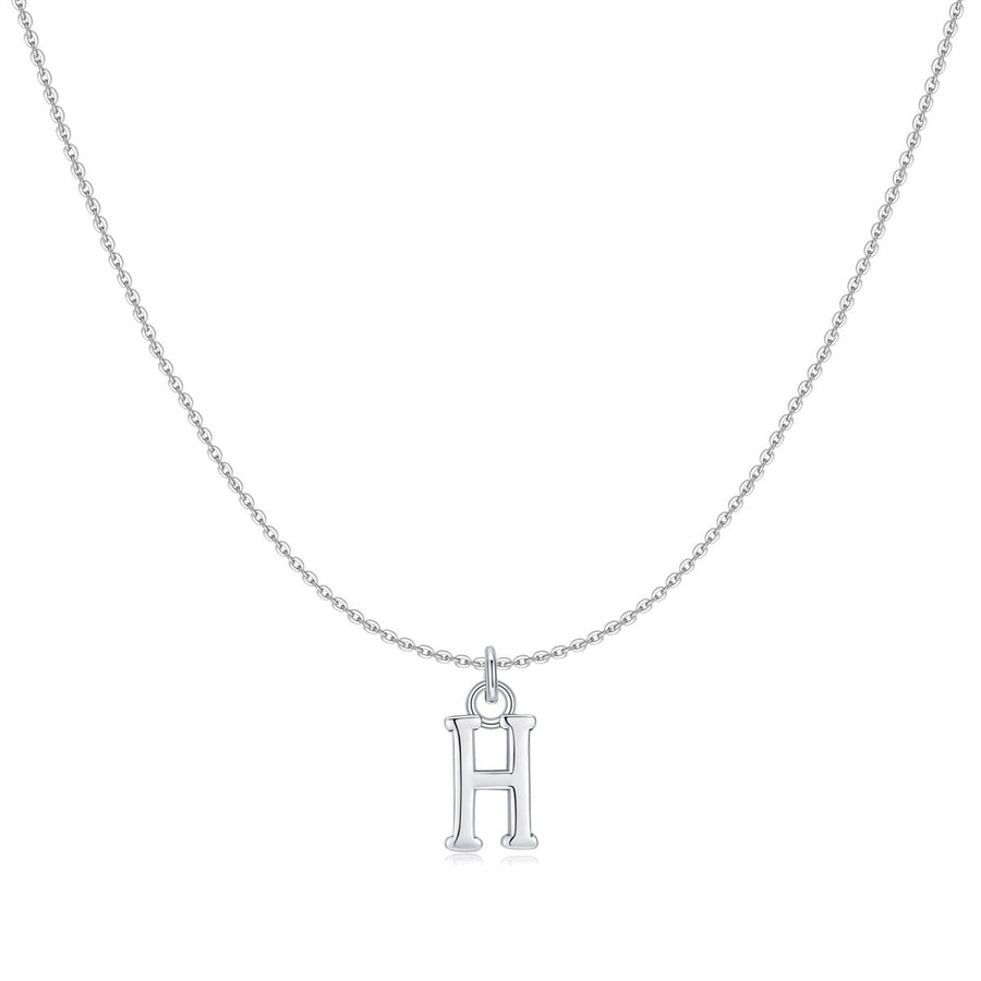 Collier petites lettres · Argent / H