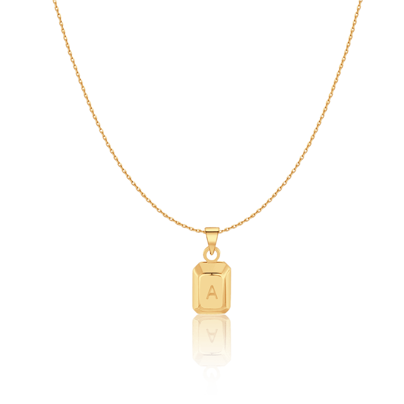 Collier lingot initiale