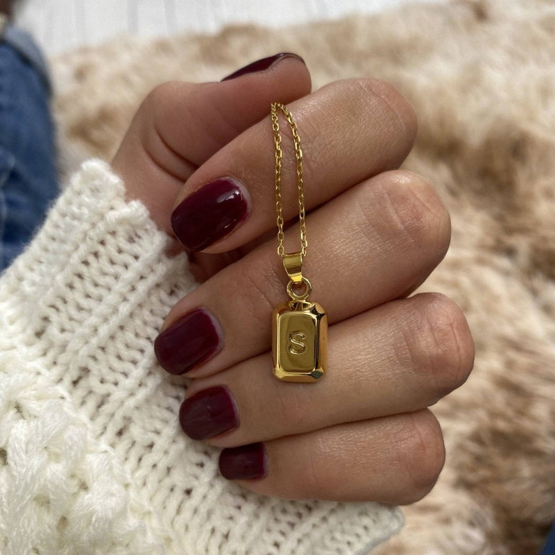 Collier lingot initiale