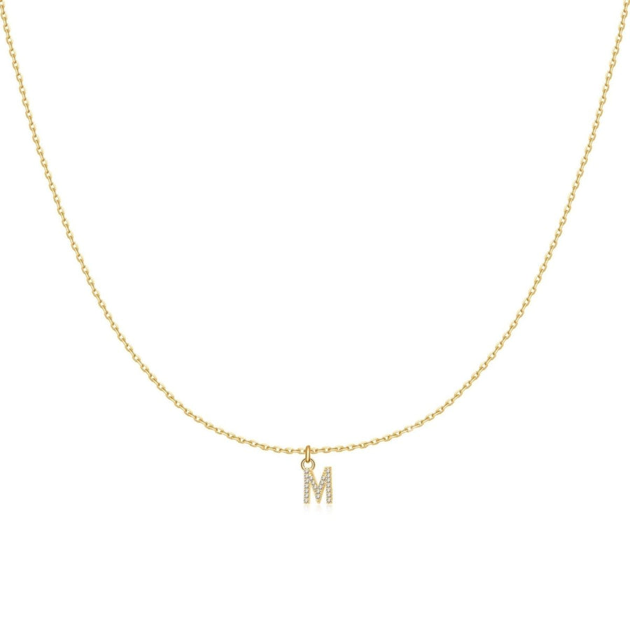 Collana Little Iniziale · Placcatura in Oro 18K / Set (Catenina + Lettera) / M