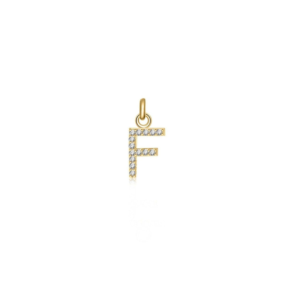 Collana Little Iniziale · Placcatura in Oro 18K / Solo Lettera / F