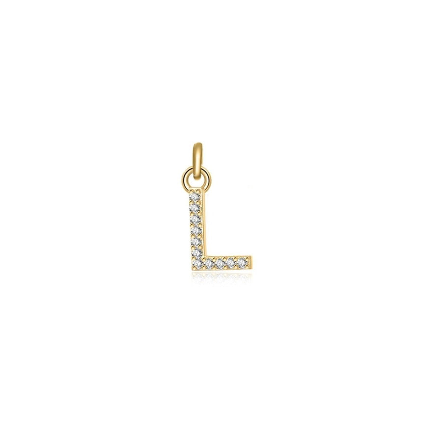 Collana Little Iniziale · Placcatura in Oro 18K / Solo Lettera / L