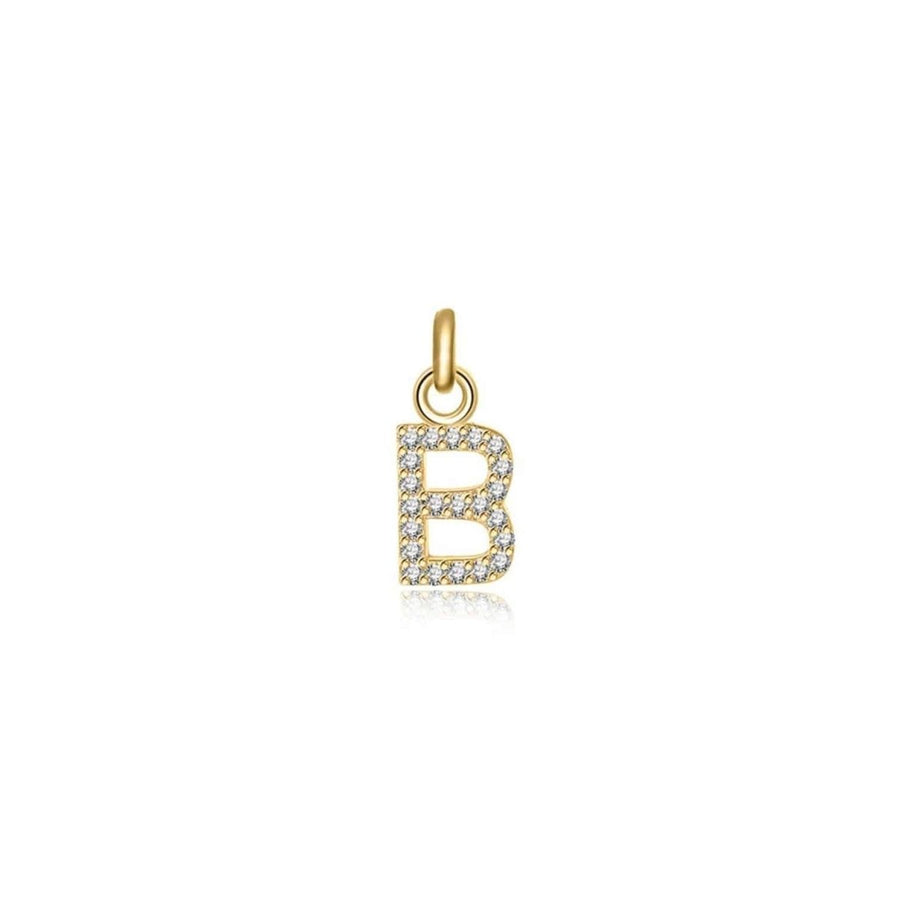 Collana Little Iniziale · Placcatura in Oro 18K / Solo Lettera / B