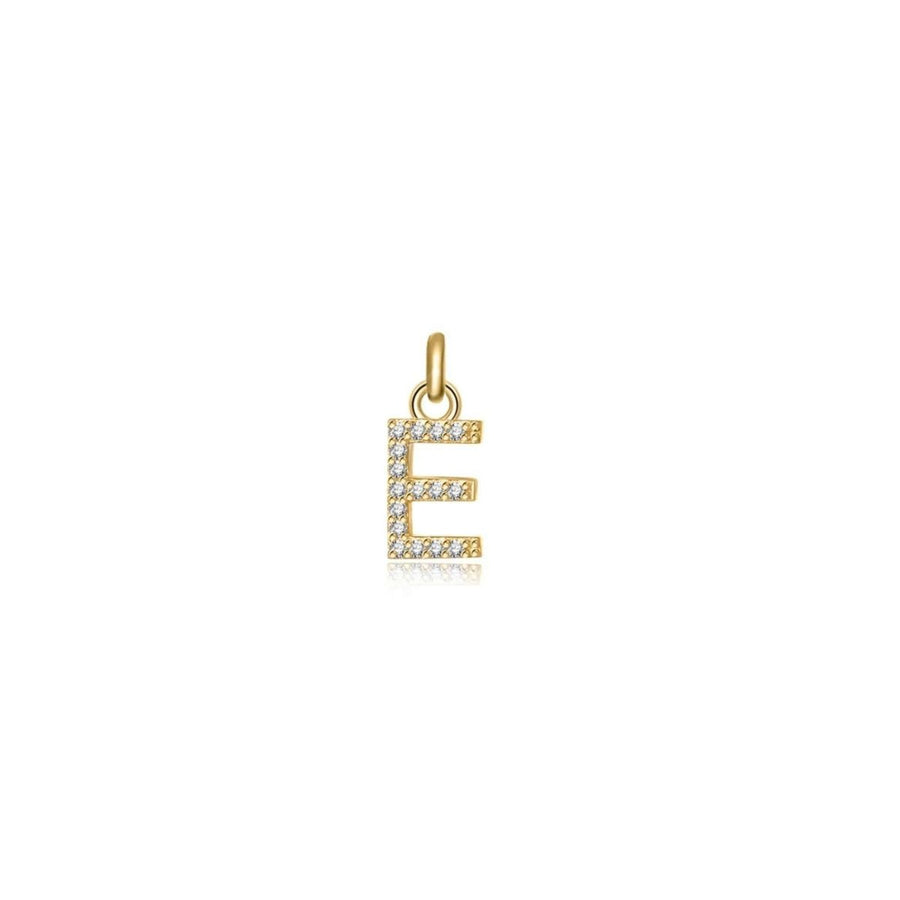 Collana Little Iniziale · Placcatura in Oro 18K / Solo Lettera / E