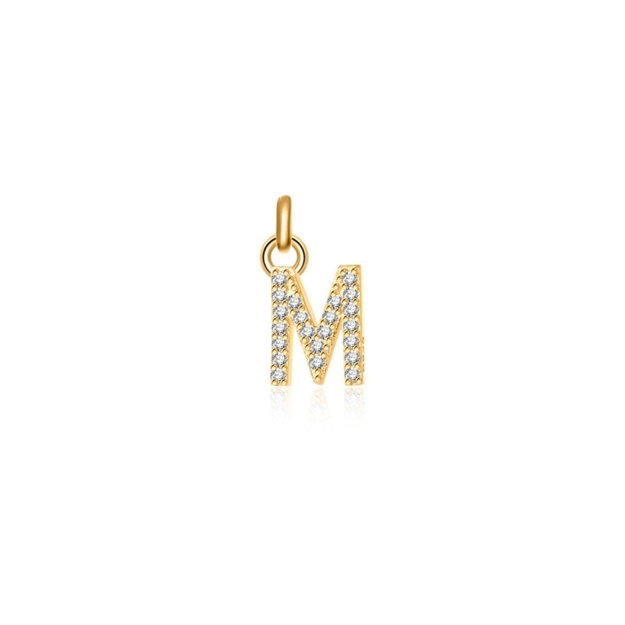 Collana Little Iniziale · Placcatura in Oro 18K / Solo Lettera / M
