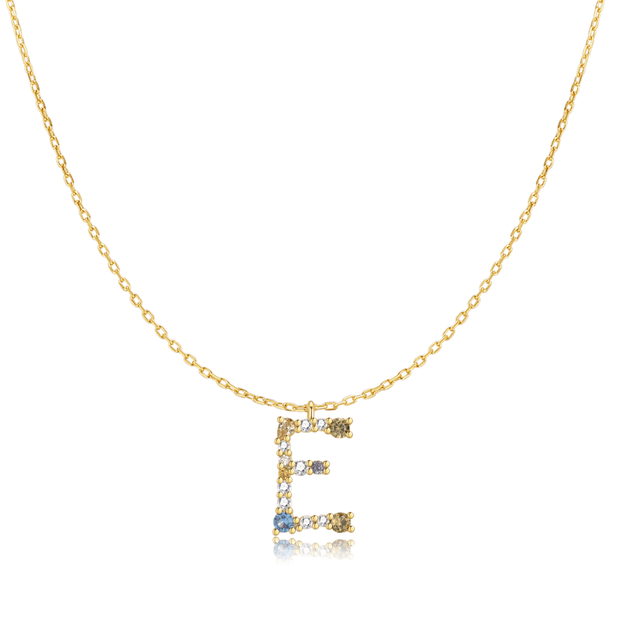 Collier Mon Initiale · Plaqué Or 18K / E