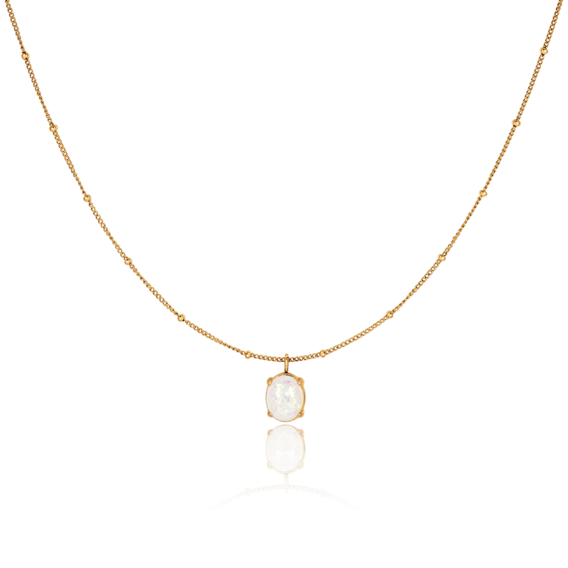 Collier Opale irisée