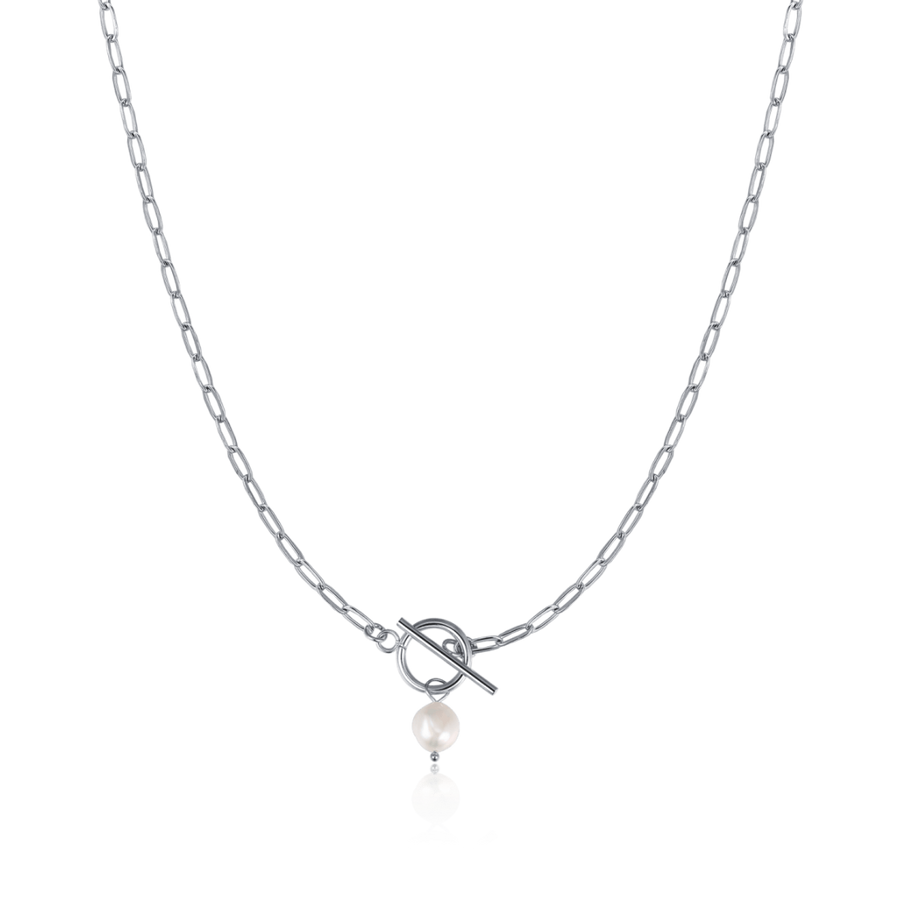 Collier de perles baroques · Argent