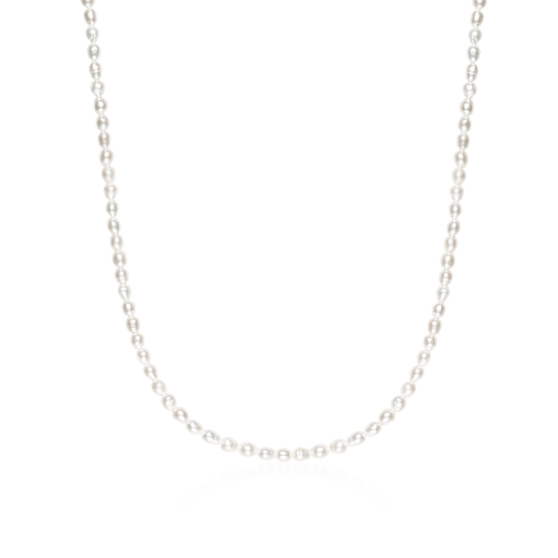 Collier perles soyeuses