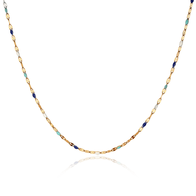 Collier bleu pittoresque