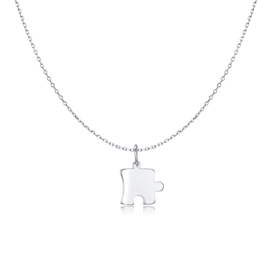 Puzzle-Halskette - personalisiert · Silber