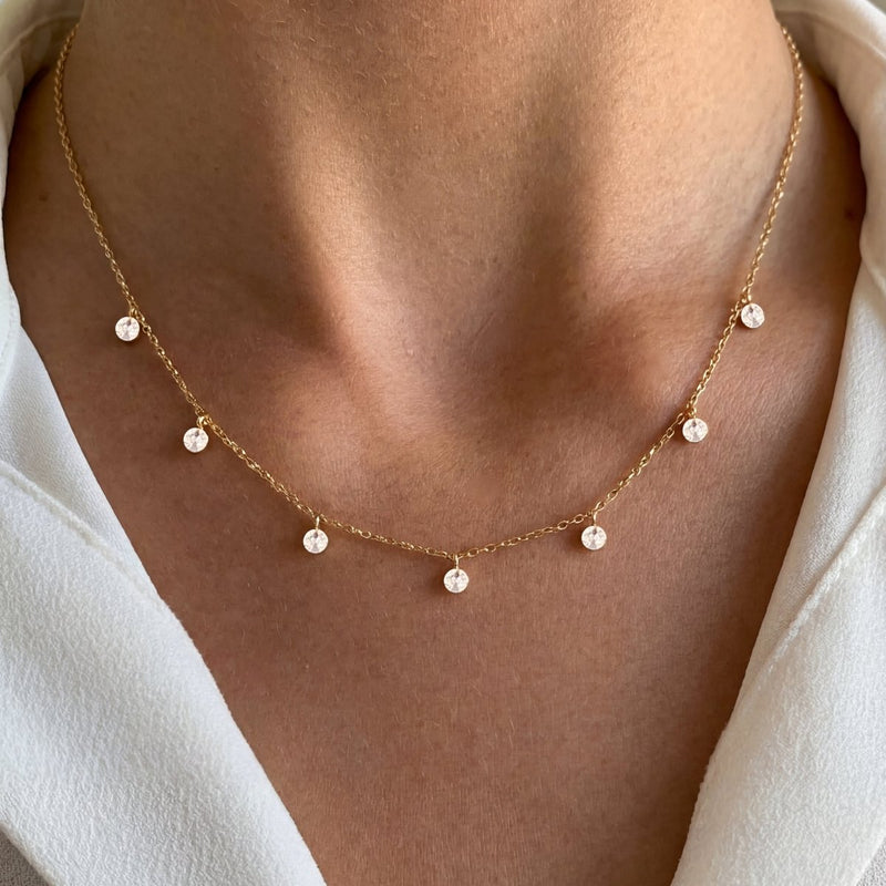 Collier gouttes de brillance