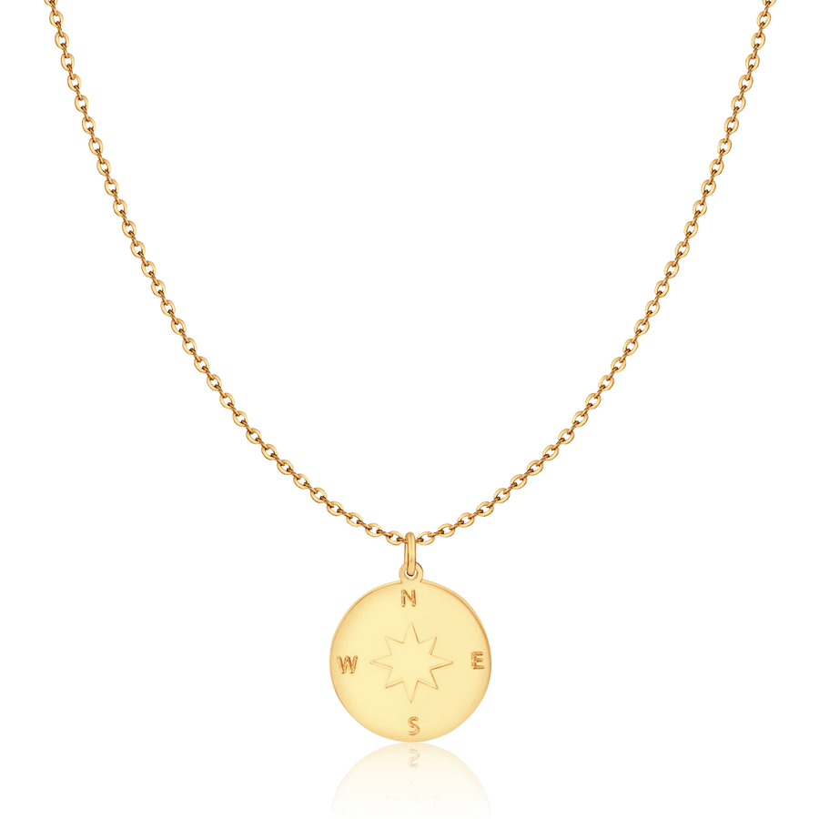 Collier Rose des Vents · Plaqué Or 18K