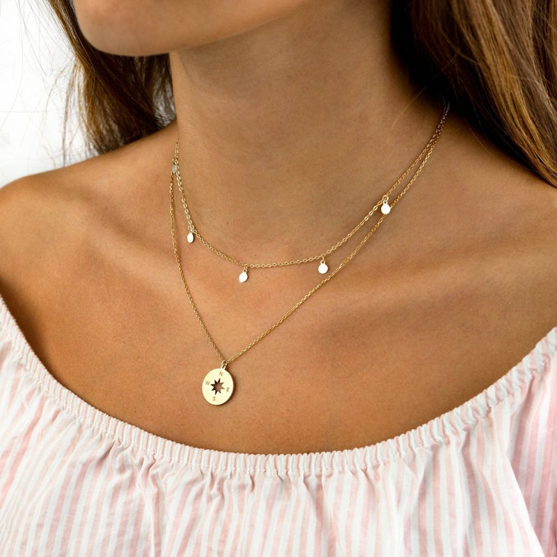 Collier Rose des vents