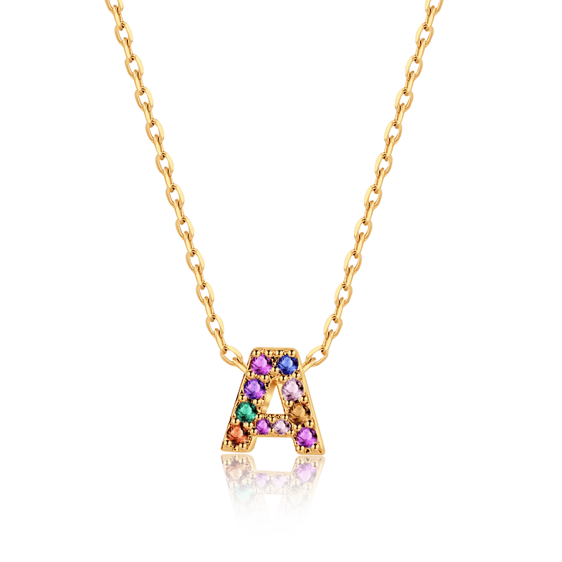 Collier Initiale Brillante