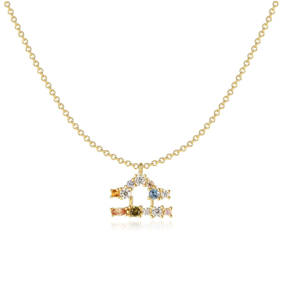 Collana Segni dello Zodiaco · Placcatura in Oro 18K / Bilancia