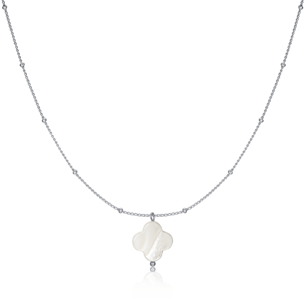 Collar Trébol Blanco - LePetiteMarie