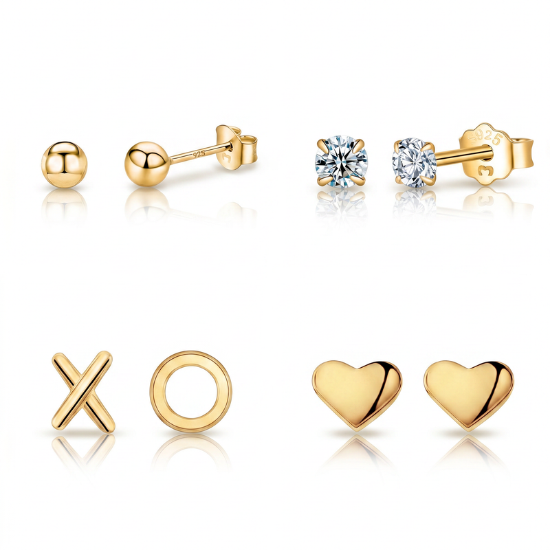 Boucles d’oreilles mini assorties