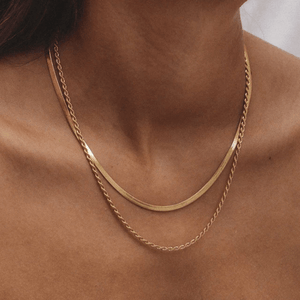 (Pack de 2) Collier en dentelle + collier Cléopâtre