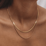 (Pack de 2) Collier en dentelle + collier Cléopâtre