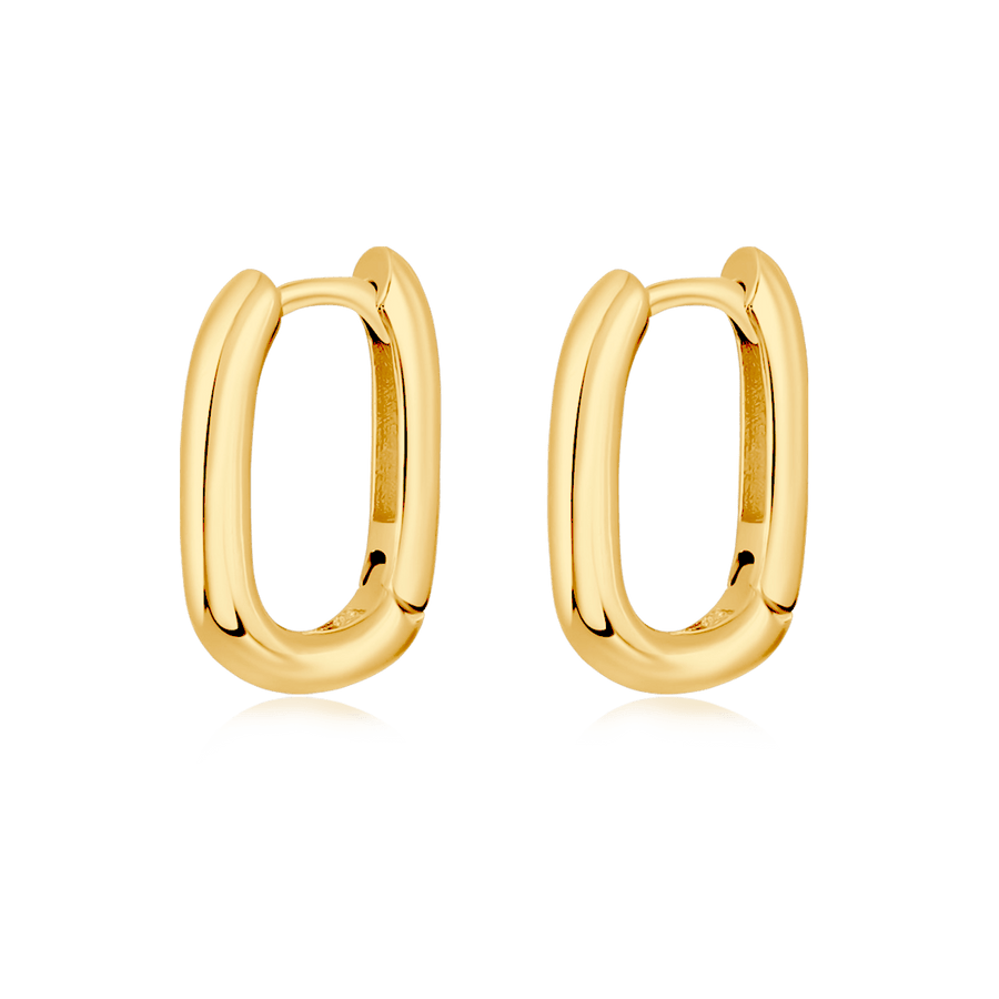 Boucles d'oreilles à maillons · Plaqué Or 18K