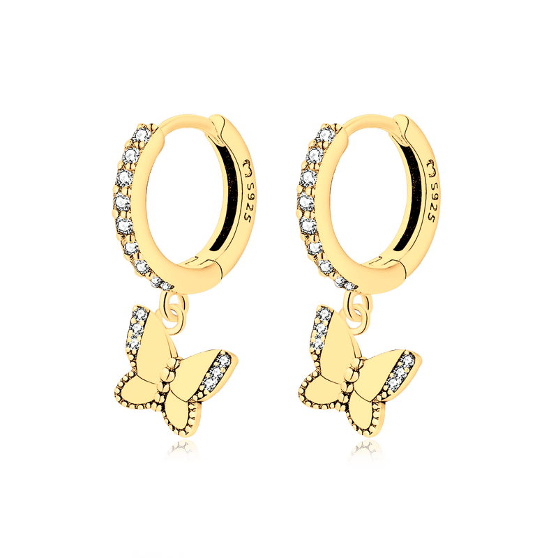 Boucles d’oreilles Papillon lumineux