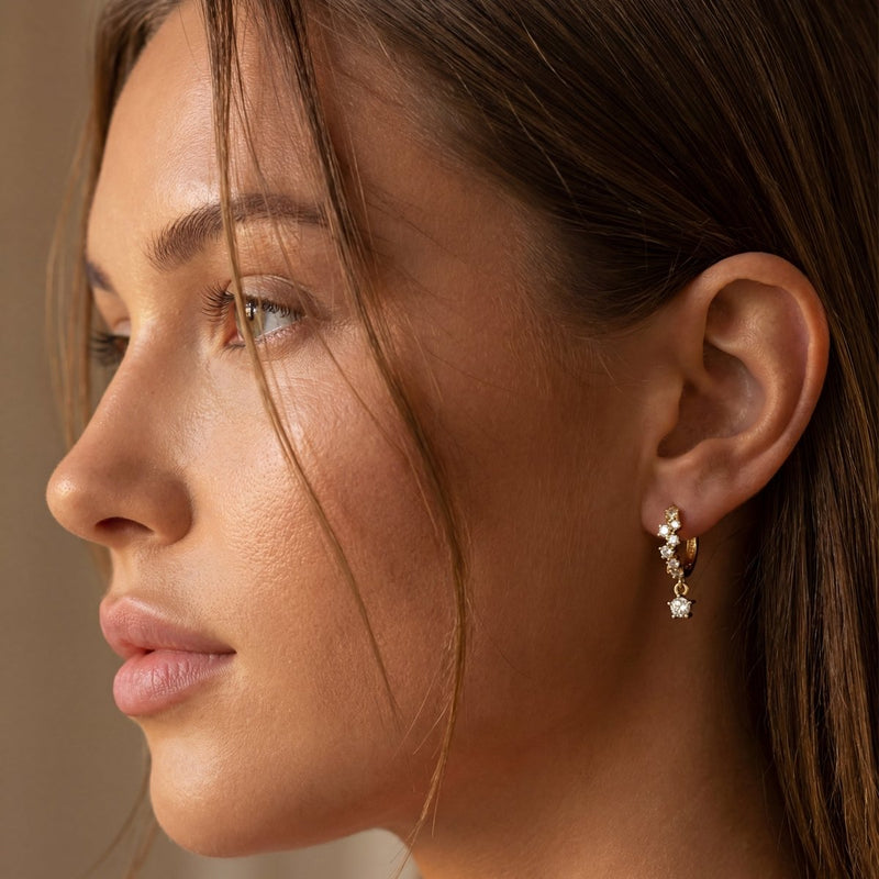 Boucles d'oreilles Créoles Adamantine