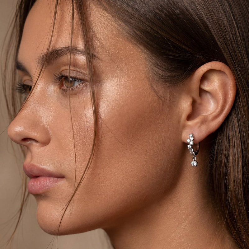 Boucles d'oreilles Créoles Adamantine