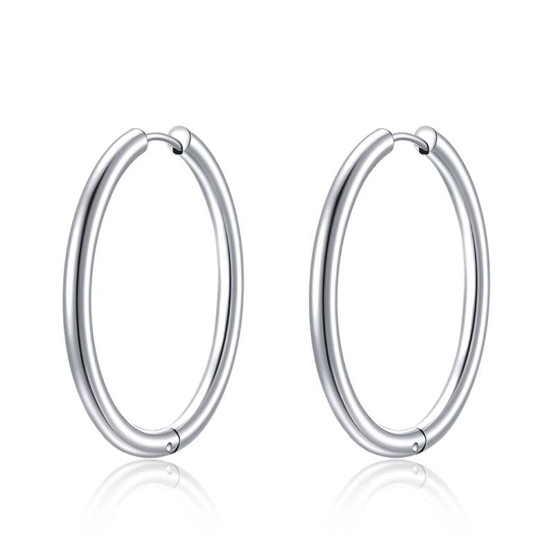 Boucles d'oreilles grandes créoles