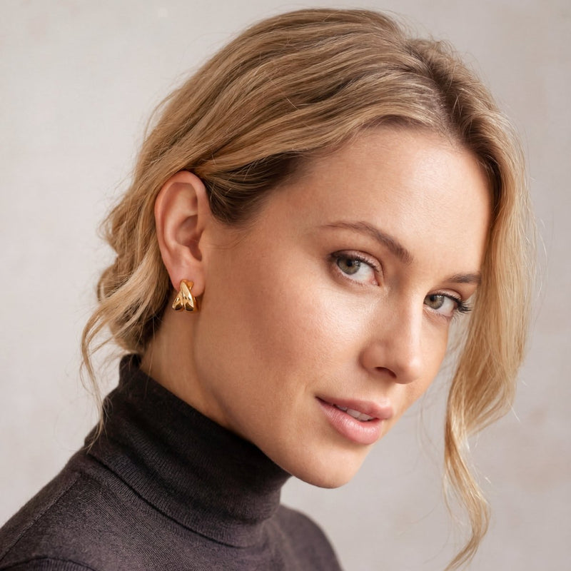 Boucles d’oreilles créoles compactes