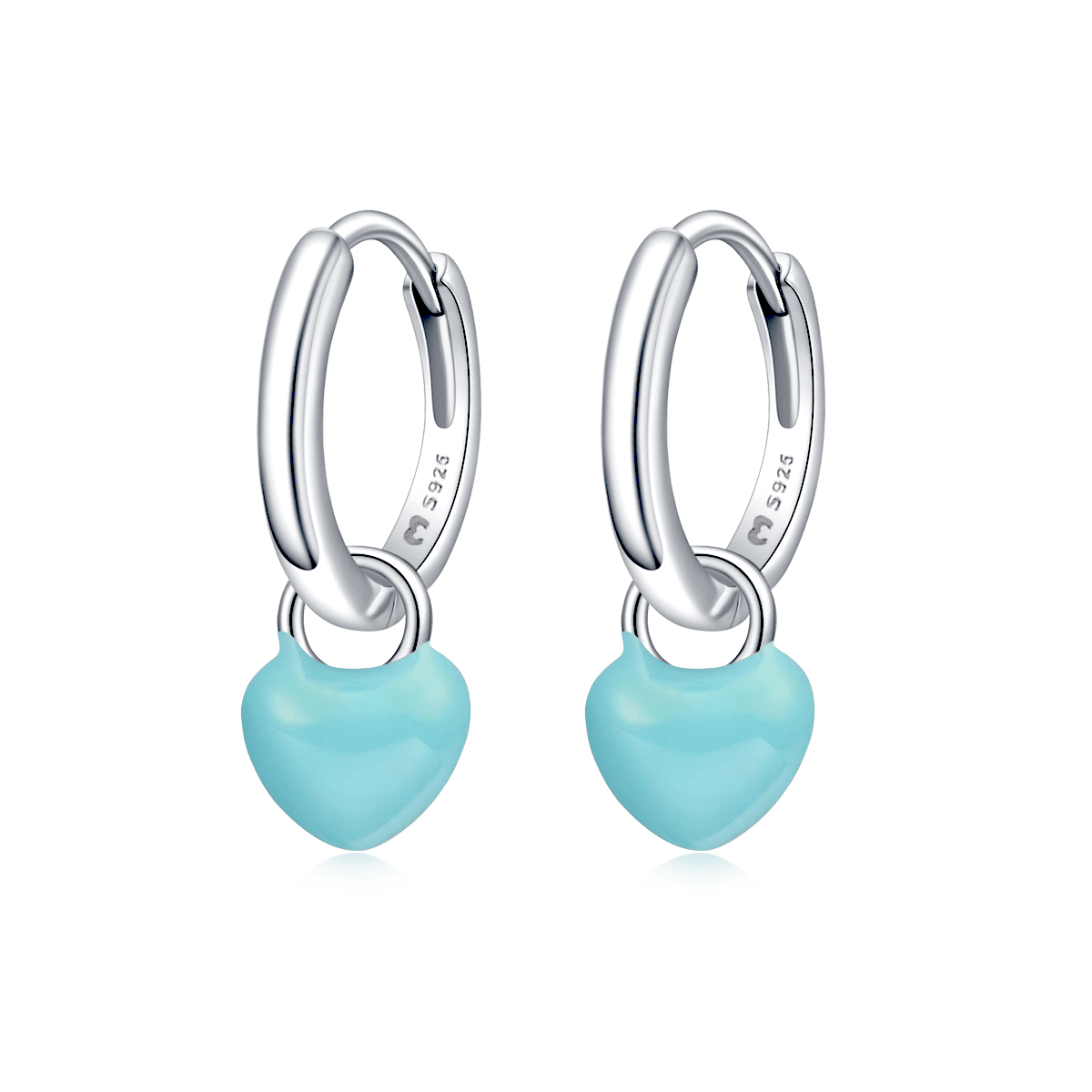 Pendientes Aros Corazón - LePetiteMarie