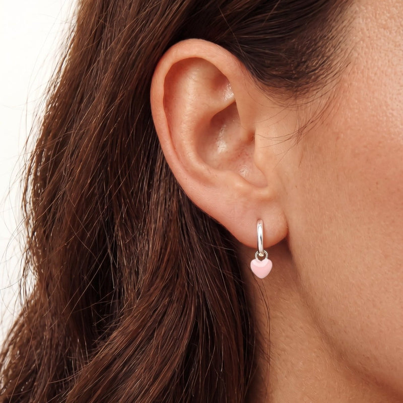Boucles d’oreilles Créoles Cœur