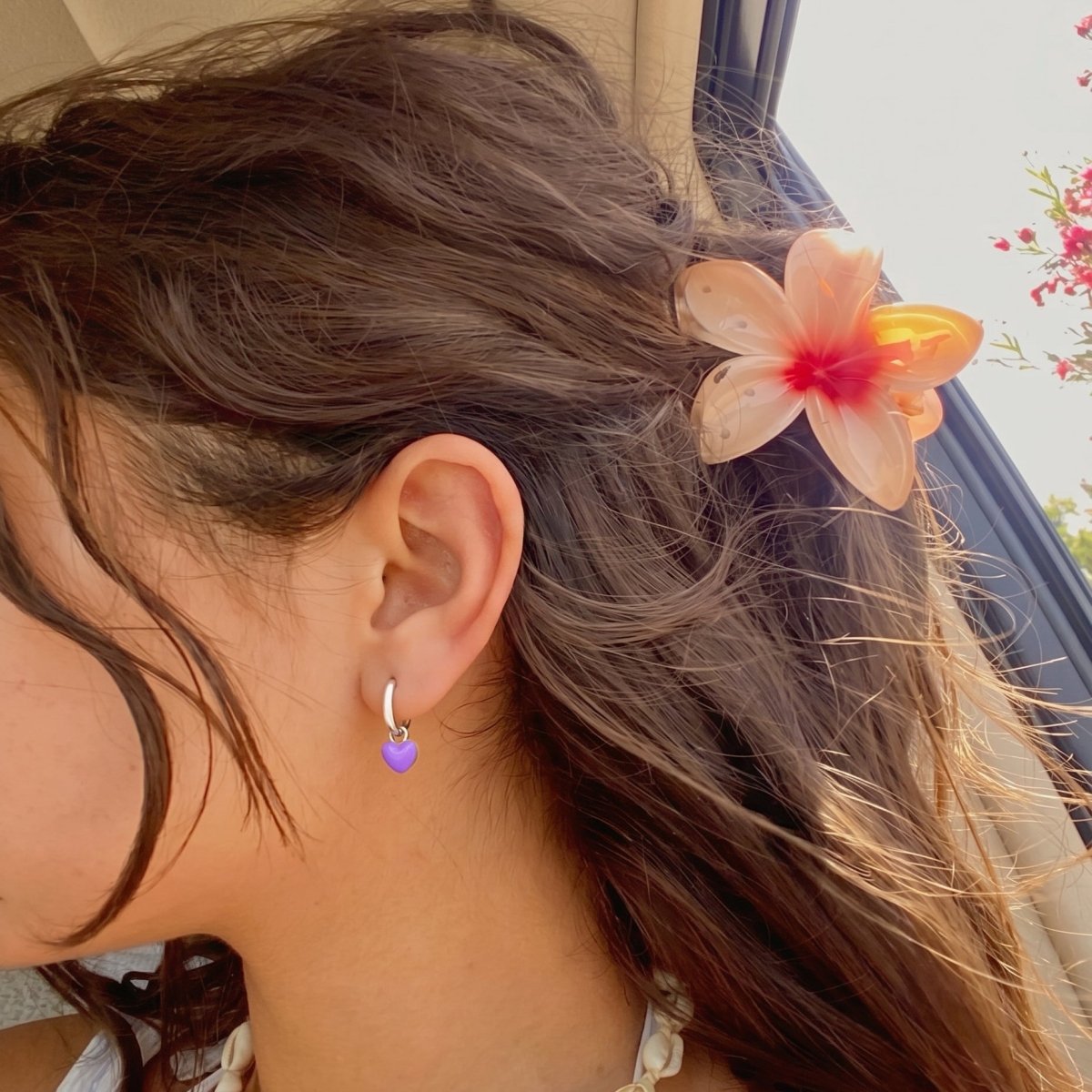 Pendientes Aros Corazón - LePetiteMarie