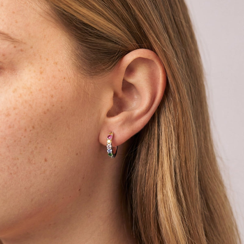 Boucles d’oreilles créoles Chromatiques