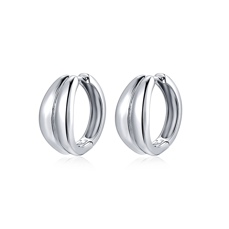 Boucles d’oreilles créoles Duo