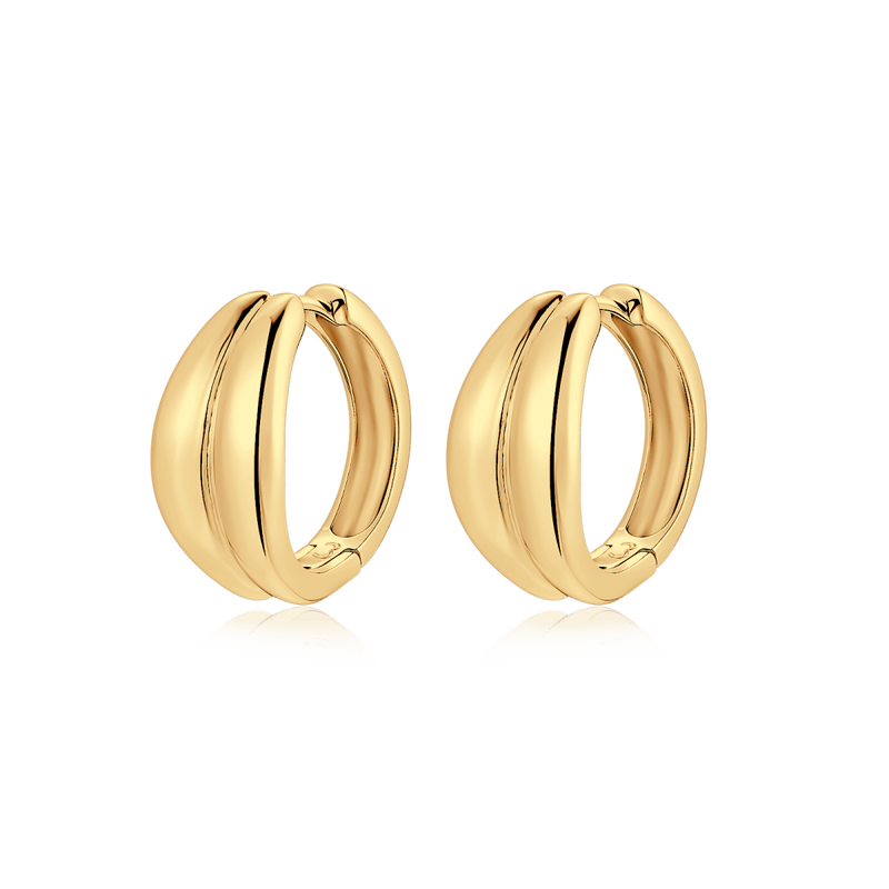 Boucles d’oreilles créoles Duo